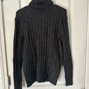 Jcrew Wool Blend Turtleneck Sweater Grey Xs